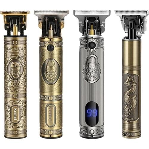 Kemei Professional men trimmer beard electric clipper barber hair cutting machine revised to andis outliner gtx gto blade
