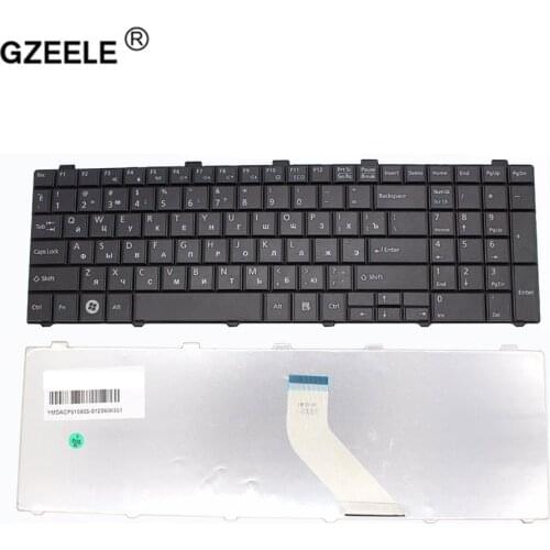 GZEELE Russian Keyboard for Fujitsu Lifebook A530 A531 AH530 AH531 NH751 AH502 A512 RU Black laptop keyboard