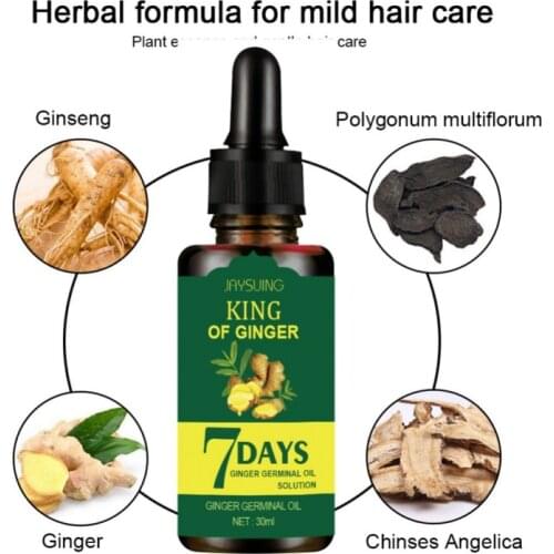 Hair Loss Treatment Ginger Hair Shampoo Growth Serum Refreshing Oil Control Shampoo Thicker Healthier Hair Care Men Women