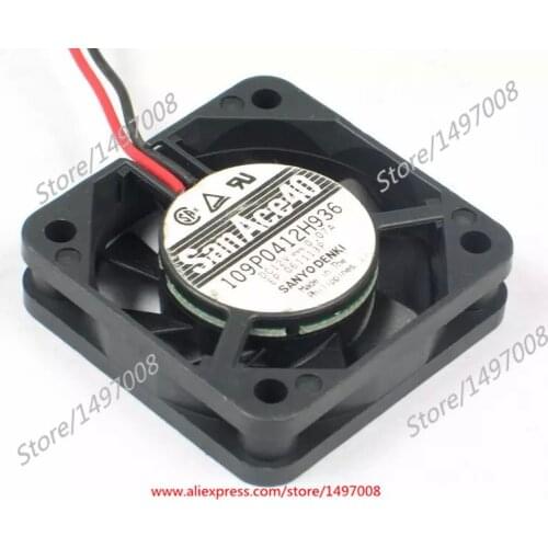 Sanyo Denki 109P0412H936 DC 12V 0.07A 40x40x10mm Server Cooling Fan
