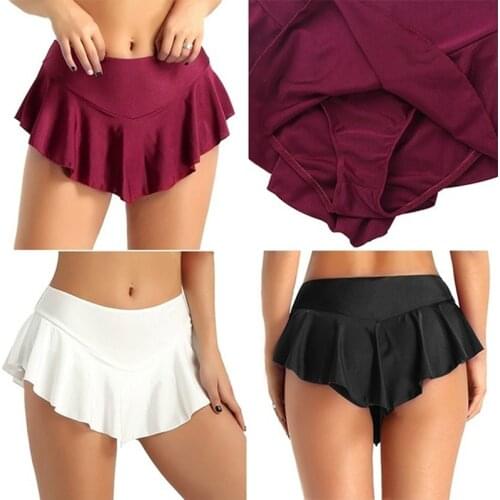 Sexy Mini Short Skirt Dance Clubwear Metallic Pleated Skirt 3 Colors Summer Women Yoga Fitness Culottes Micro Mini Skirt New