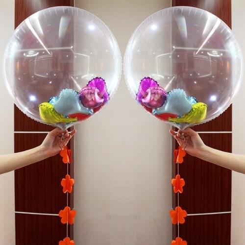 10pcs/lot 36 Inch Clear Foil Balloons Transparent Air Ballons Wedding Brithday Party Decor Globos For Wedding Party