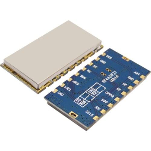 2pcs RF4432F27 500mW si4432 FSK modulation 868MHz 2.5km low cost rf transceiver module free shipping
