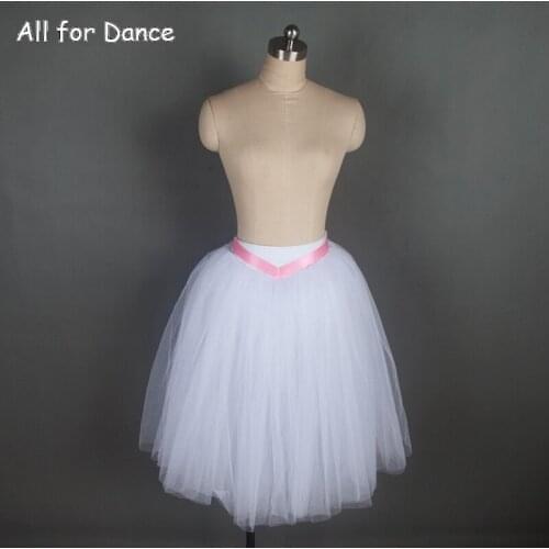 5 Layers Soft Tulle With Pants Adult Ballet Dance Long Tutu Dance Wear For Lyrica Dance Practice Romantic Dance Dress