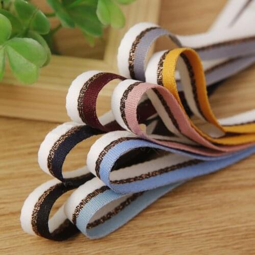 5 yards 25mm/38mm Double color Gold Wire Ribbons Gift Wrapping Diy Craft Hair Clothing Accessories Material