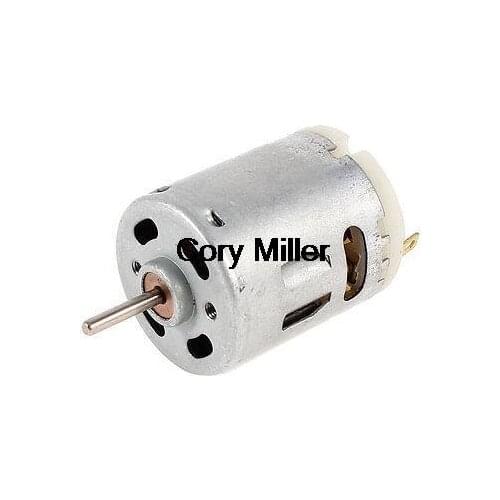 5000RPM Rotary Speed Cylinder Shape 2x12mm Axle Electric Micro DC Motor 12V 50mA