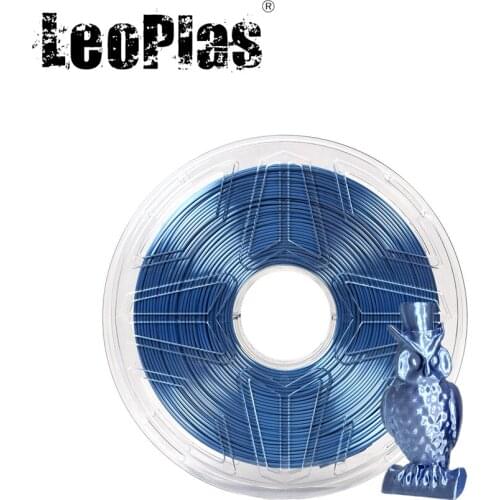 LeoPlas 1kg 1.75mm Shining Metal Silver Blue Silk PLA Filament For 3D Printer Pen Consumables Printing Supplies Plastic Material