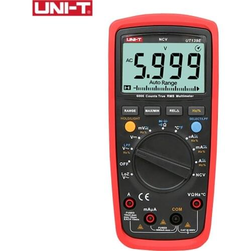 UT139E True RMS Digital Multimeter Temperature Probe LPF Pass Filter LoZ LoZ (low impedance input) Function/Temperature Test EB