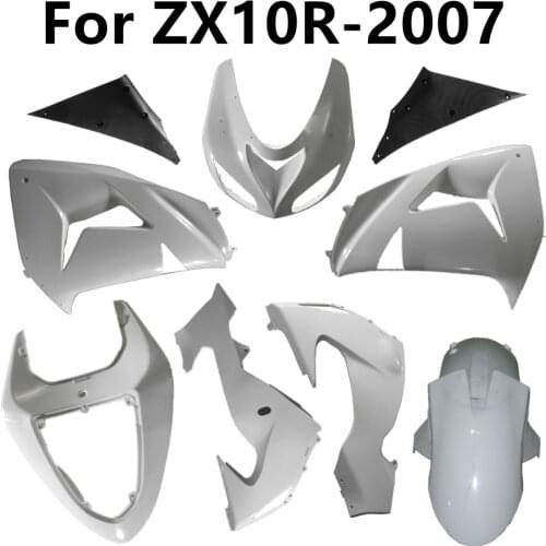 Motorcycle For Kawasaki ZX10R 2007 Fairing Components Unpainted Plastic parts Pack left and right Bodywork Injection Molding
