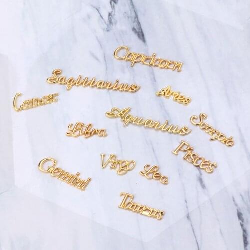 12 Constellation English Name Resin Metal Fillings Epoxy Mold Jewelry Making 85LB