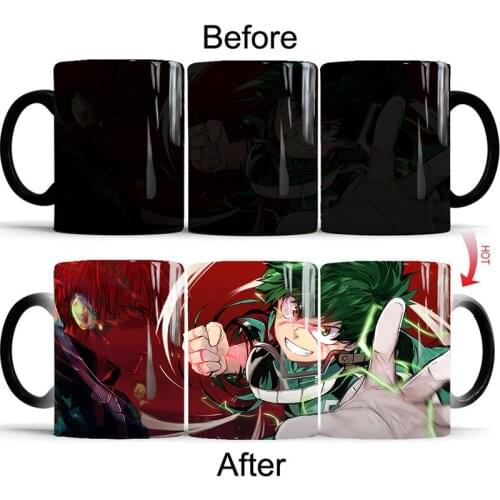 My Hero Academia Cup Cosplay Prop Color Changing Mug Office Water Cup Coffee Cup