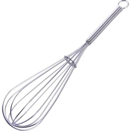 Kitchen Stirring Tool 5 inch Egg Frother Milk Beater Blender Stainless Steel Whisk Mixer LX8182