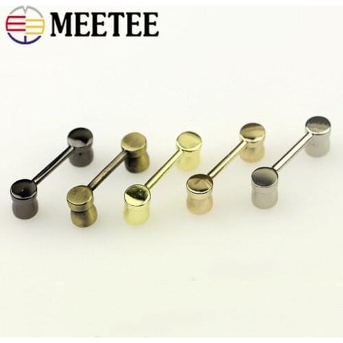 Meetee 5/10pcs 16mm Metal Screw Arch Bridge Connector Hanger Buckle Handbags Hardware U Ring Hook DIY Strap Hang Clasp Accessory