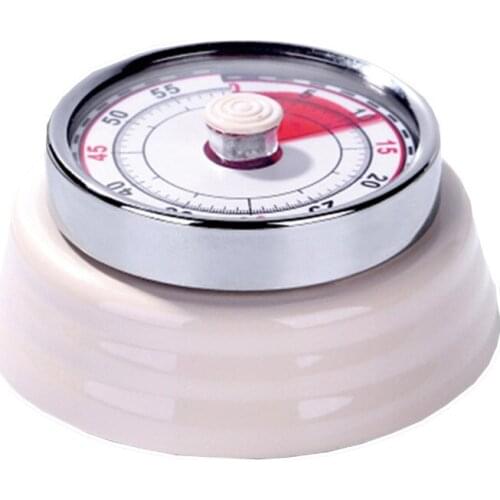Mechanical Kitchen Timer Magnet Round Shape 60 Minutes Novelty Countdown Cooking Clock Alarm Time Reminder