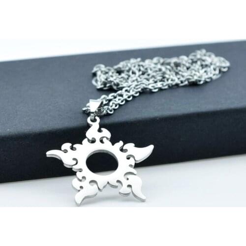 2020 Fashion Mens JewelryStainless Steel Charms Sun Flame Pendant Necklace Punk All-Match Necklaces for Women Sweater Chain