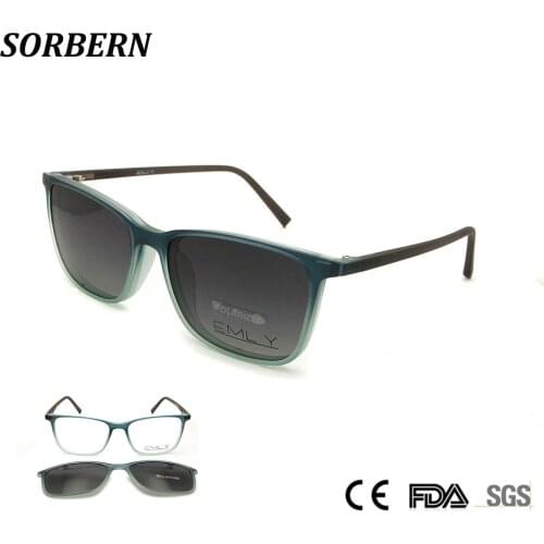 Man Glasses Frame Optical Frames Polarized Clip On Sunglasses Spectacles Women Sun Square Eyeglasses Monturas De Lentes Hombre