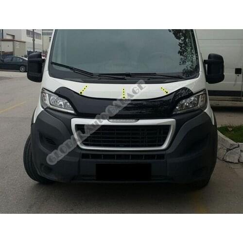 For Fiat Ducato 2014-2021 Front Bug Shield Hood Deflector Guard Bonnet Protector Car Auto Accessory Car-Styling Accessories