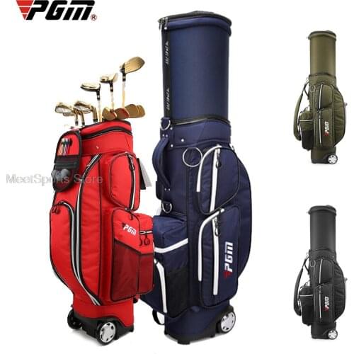 Pgm Telescopic Golf Sports Bag Standard Ball Bag Wheel Travel Multifunctional Waterproof Aviation Package Large Capacity Pack