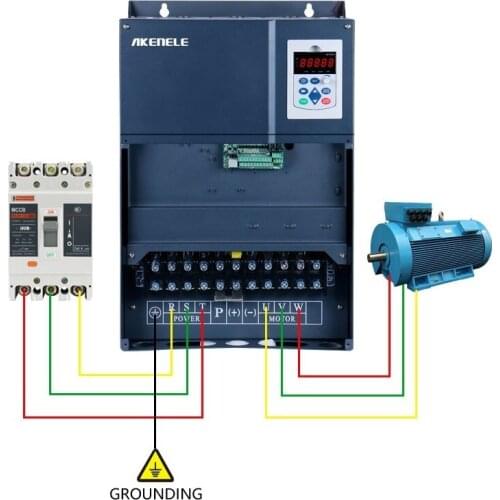 Frequency Inverter 55KW 60HP 176Amps 0~3000HZ VFD Inverter/Variable Frequency Drive (Input 3 Phase 220V And Output 3 Phase 220V)