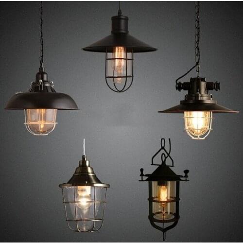 Industrial Loft Style Antique Lamp Edison Vintage Pendant Light Fixtures For Dining Room Bar Hanging Droplight Indoor Lighting