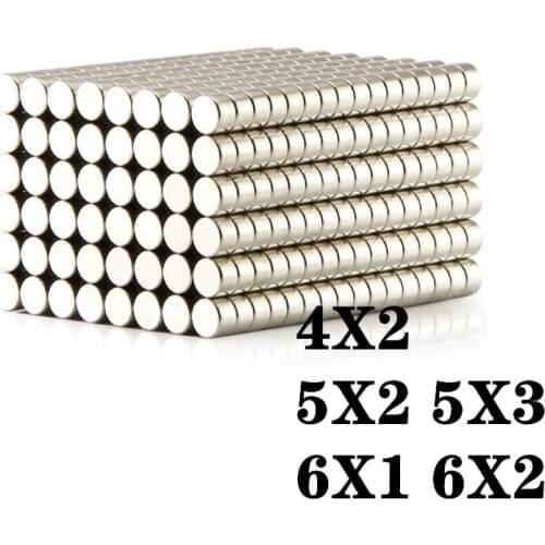 20/50/100PCS 4X2 5X2 5X3 6X1 6X2mm Rare Earth Magnet Diameter 4X2 5X2 5X3 6X1 6X2mm Small Round Magnet Strong Magnet