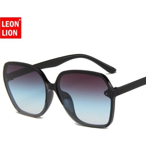 LeonLion New Polygonal Sunglasses Large Frame Thin Face Sunglasses Men And Women Wild Sunglasses Two-color Glasses Goggles
