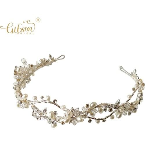 Mixed Style Handmade Wedding Hair Jewelry Crystal Pearl Hair Accessories Crowns Bridal Tiara For Women