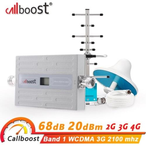 Callboost 3g cellular amplifier 3g wcdma signal repeater 2100 mhz mobile phone network booster full antenna kit umts internet 3g
