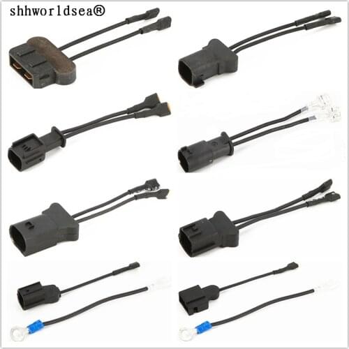 Worldgolden 2pcs Car Horn Speaker Adapter Wiring Harness Pigtail Socket for honda for toyota