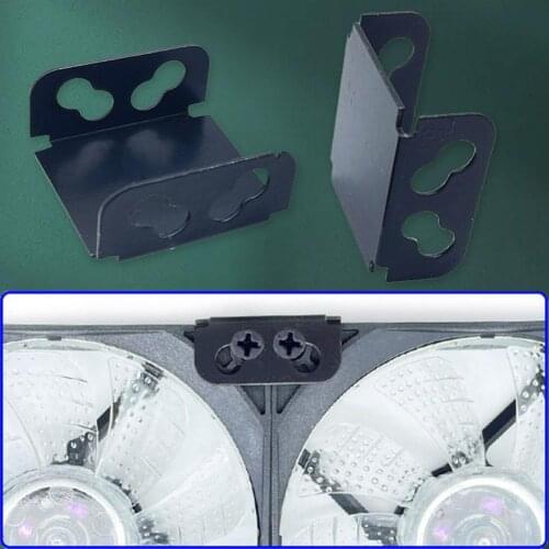 2Pcs Connection Buckle Easy Installation Mute Lightweight Computer Case Cooling Fan Spray Painting Connection Parallel Buckle fo