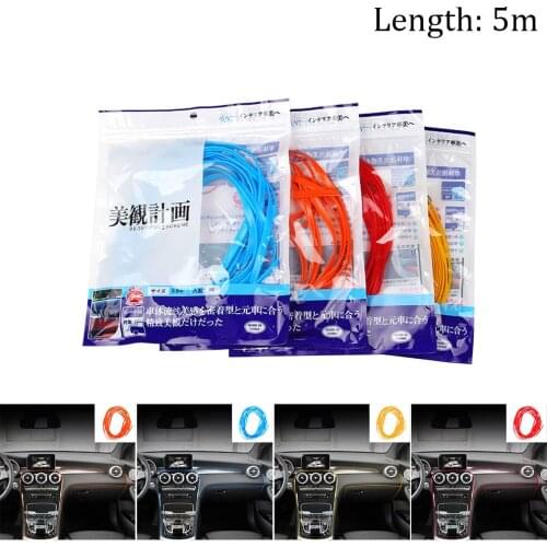 1 Roll Car Trim Strip Moulding Strips Gap Filler Flexible Air Outlet Gap Interior Exterior Decoration Rubber without adhesive 5M