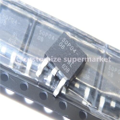 10PCS/LOT NWE SUD50P04-08 TO-252 -40V -50A SMD Transistor