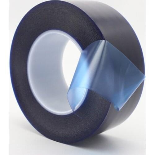 100M PVC Plated Blue Tape High Temperature Acid Base Blue Film Tape Stainless Steel Metal Surface Protective Film Blue