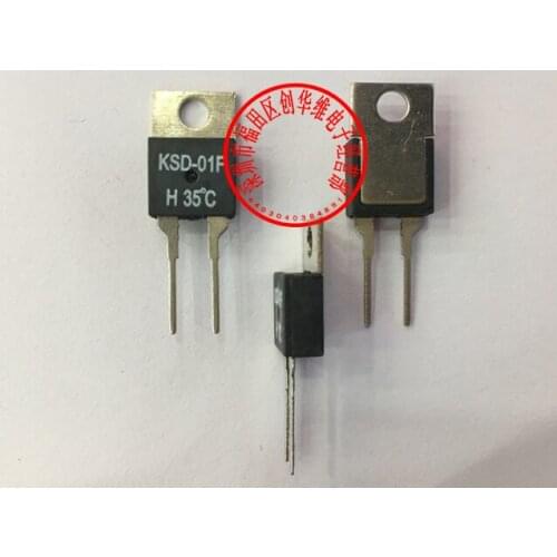 5pcs/Temperature switch Thermostat JUC-31F KSD-01F 35 Degrees Celsius Normally open (N.O) H35C/Normally closed (N.C) D35C