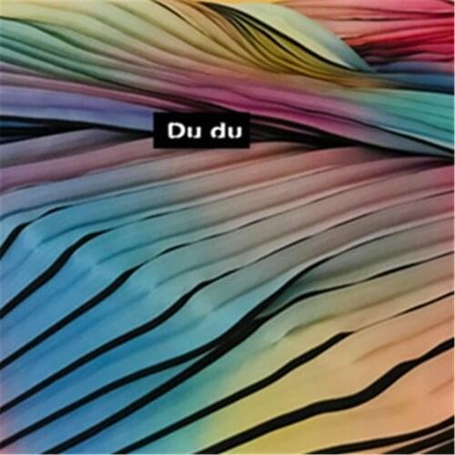 50*150cm Creases Texture Clothing Fabric Colours Stripe Piano Shape Skirt Dress Clothing Design Fabric DIY