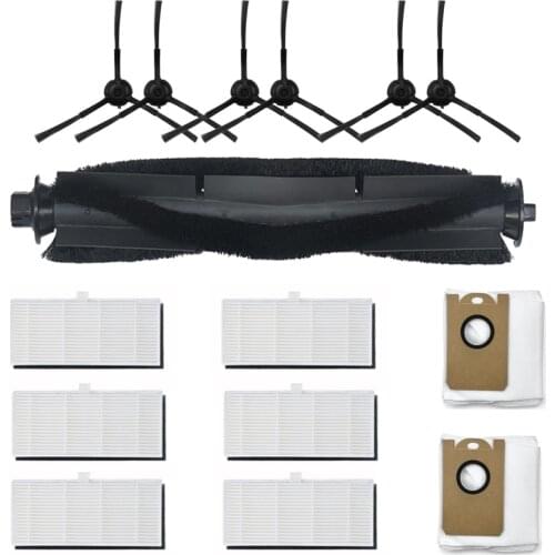 For Xiaomi Lydsto R1 Vacuum Cleaner Accessories,Main Brush Roller Side Brush Hepa Filter Dust Bags Vacuum Cleaner Parts