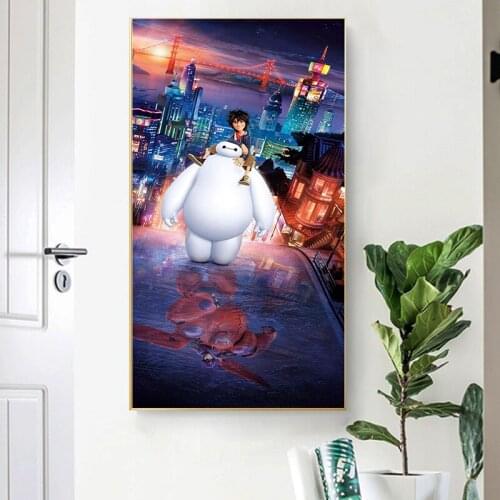 5D Diamond Painting Disney Cross Stitch Kits Embroidery Diamond Mosaic Diy Kids Home Decor Minnie Baymax