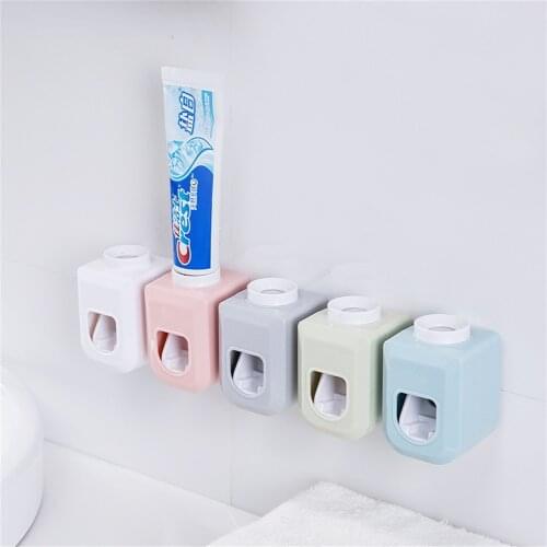 Automatic Toothpaste Dispenser Wall Mounted Toothpaste Squeezer Tooth Paste Wall Mount Rack Bathroom Toothpaste Holder L1