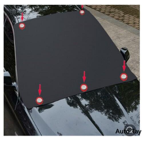 Automobile Magnetic Sunshade Cover Car Windshield Snow Sun Shade Waterproof Protector Cover Car Front Windscreen Cover