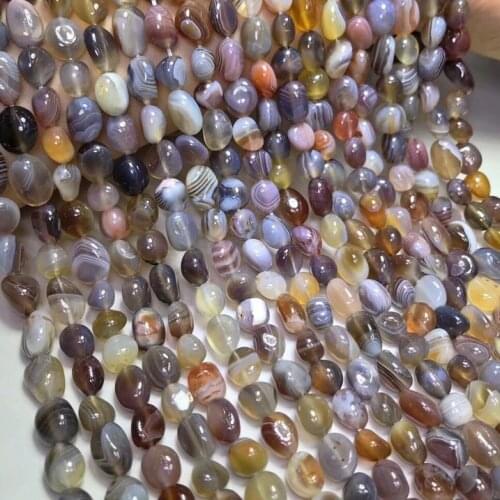 Natural grey Botswana agate irregular Beads stone 6-8mm Loose Perle for jewelry making bracelet necklace needlework