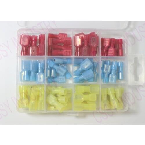 Freeshipping84pcsMDFN1.25-250/2-250/5.5-250/FDFN1.25-250/2-250/5.5-250 nylonmale and female insulating Electrical Crimp Terminal