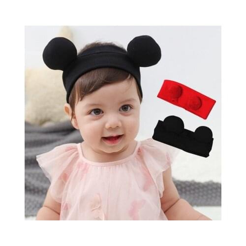 Childrens headband cute autumn and winter plush ball Baby Headband bear ear headband wholesale baby hair band accessories
