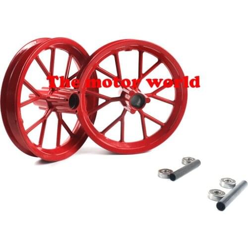 Free Shipping High Performance 222mm Front and Rear Tire Aluminium Alloy Wheel Rim Fit for 49cc Mini Moto Pocket Dirt Bike