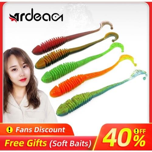 Ardea Soft Lures 130mm 6.1g Silicone Bait Curly Double Color tail Bass Wobblers Baitfishing Swimbait Wobblers Artificial