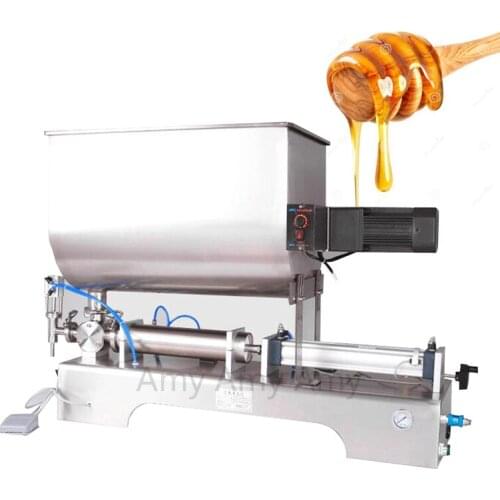 New U type paste filling machine be used for ketchup olive oil stainless steel quantitative filling machine 180W