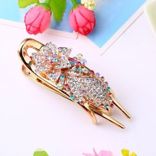 New Personalized Fashion with Diamonds Headdress Hair Card Trend Luxury Hair Accessories Fashion High-grade Diamond Hair Clip