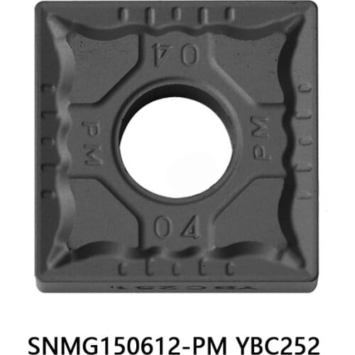 Original SNMG150612-PM YBC252 SNMG150612 SNMG 150612 External CNC Insert Processing Steel Turning Tool Lathe Tools Carbide