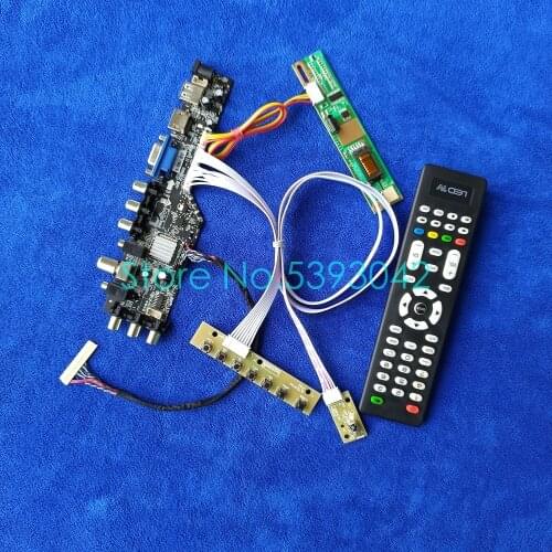 Fit LP150X08 (TL)(A6)/(TL)(A7)/(TL)(A8)/(TL)(A9) AV USB 1CCFL 30-Pin LVDS DVB-C 1024*768 digital 3663 controller board kit