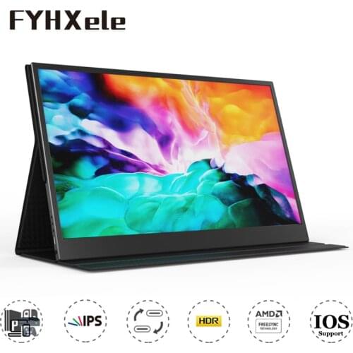 Portable Monitor 15.8inch USB-C Full HD LED-Backlight Laptop Monitor HDMI Computer Display HDR IPS Smart Case Ultra-slim Light