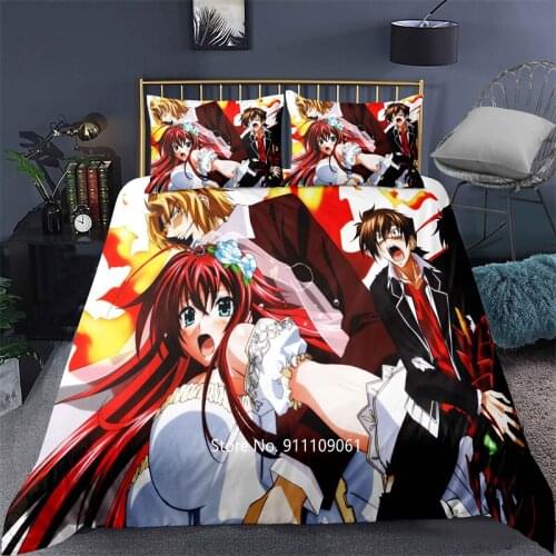 3D Digital Printing Animation College Bed Cover Pillowcase Cartoon Bedding Children Boys and Girls Bedding Quilt Cover Bedspread